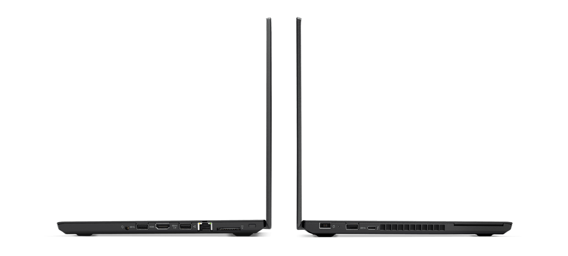 Lenovo ThinkPad T470 Two Back-to-back Left and Right Side View