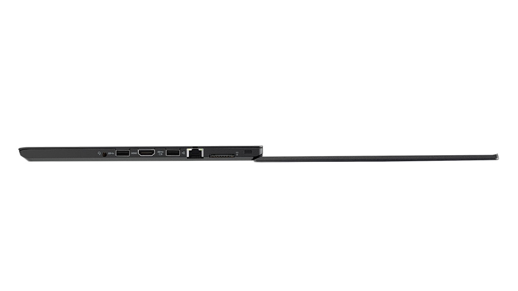 Lenovo ThinkPad T470 Right Side View Open 180 Degrees