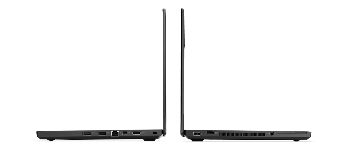 Lenovo ThinkPad T470p Two Back-to-back Side View