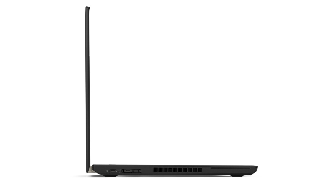 Lenovo ThinkPad T480 - Side-on view, showing laptop's ports