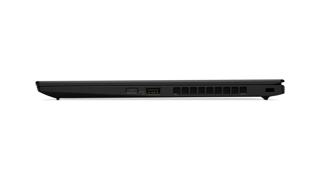 Lenovo ThinkPad X1 Carbon 8e gén. Galerie 6 vue latérale droite en position fermée