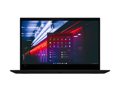 Front-facing ThinkPad X1 Extreme Gen 3 Open 90 degrees