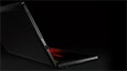 Image thumbnail of highlighted right side view of Lenovo ThinkPad X1 Fold open 90 degrees