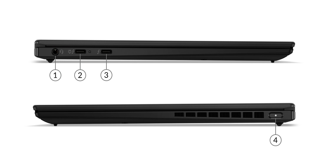 ThinkPad X1 Nano dizüstü bilgisayar bağlantı noktaları