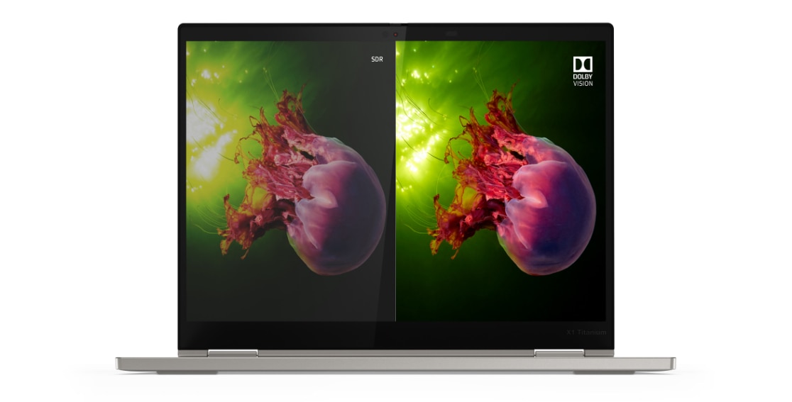 Comparativa de tecnologías en la pantalla de la laptop Lenovo ThinkPad X1 Titanium Yoga