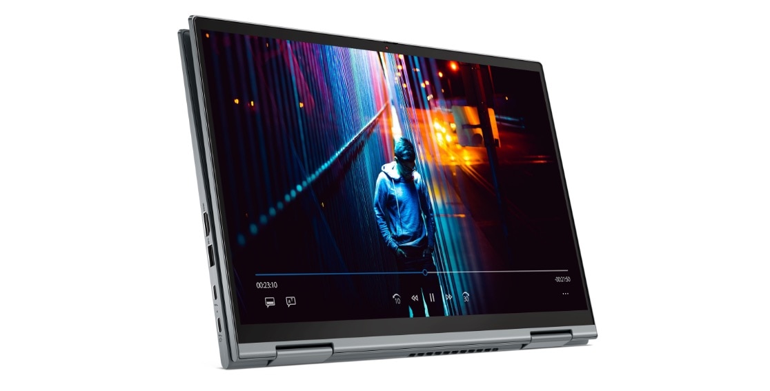 Horizontal Lenovo ThinkPad X1 Yoga Gen 6 2-in-1 in tablet mode.