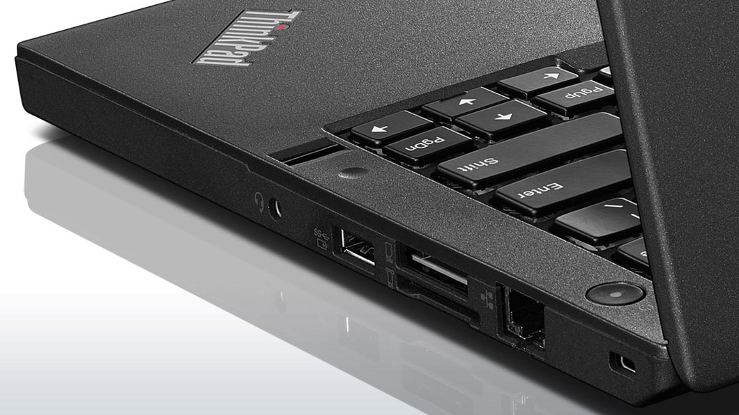 Lenovo ThinkPad X260 Right Side Ports and Fingerprint Reader Detail