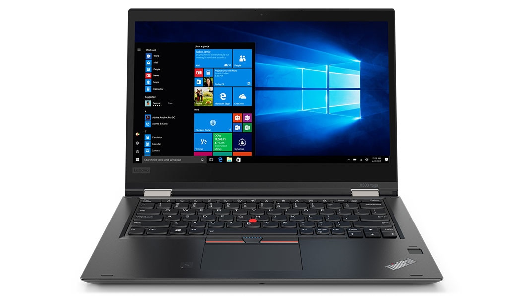 Lenovo ThinkPad X380 Yoga front View in Laptop Mode