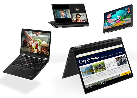 Lenovo ThinkPad X380 Yoga in Tablet, Laptop and Tent Mode