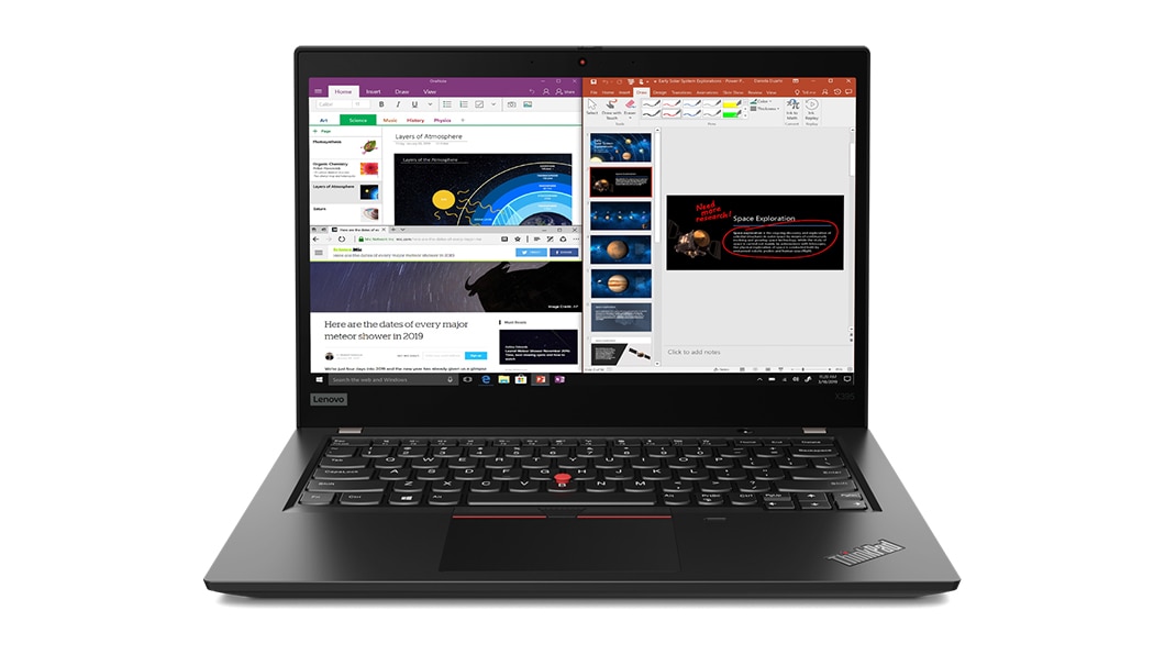 ThinkPad X395 open front view