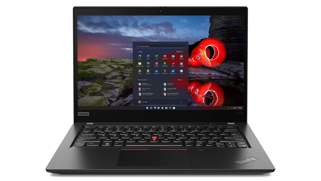ThinkPad X395 open front view
