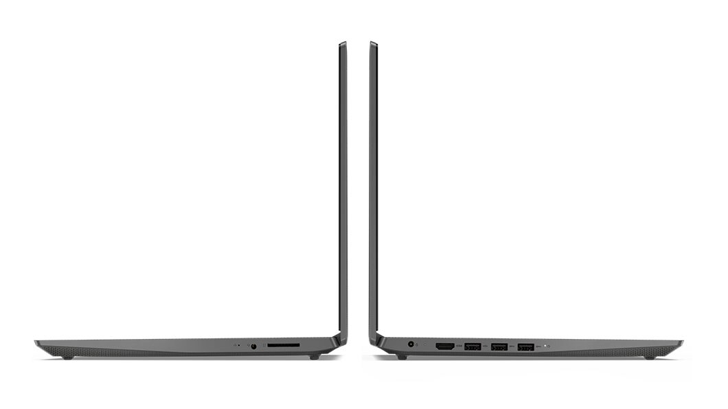 Left and right side of two Lenovo V140(14) open 90 degrees