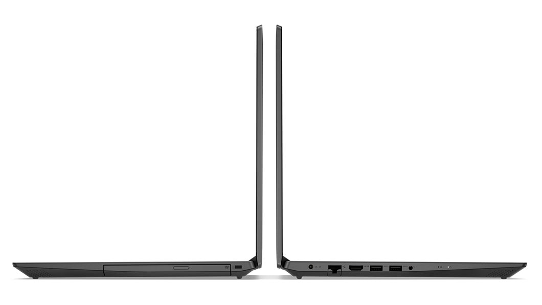 Left and right side of two Lenovo V140(15) open 90 degrees