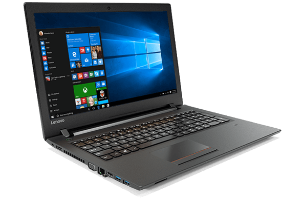 Lenovo V510 (15) front left side view featuring Windows 10 Pro
