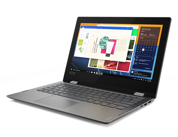 Lenovo Yoga 330 2-in-1 in laptop mode, front right side view