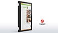 Lenovo Yoga 710 in black, in tablet mode front view thumbnail