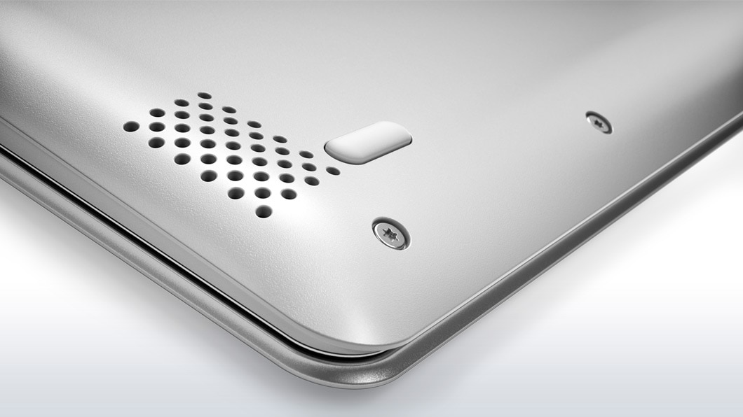 Lenovo Yoga 710 in silver, bottom speaker detail