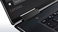 Lenovo Yoga 710 (15) keyboard detail showing JBL speaker logo thumbnail