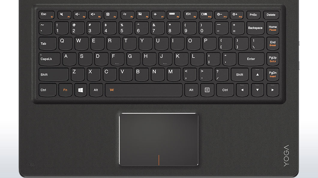 Yoga 900 (13) top view of keyboard