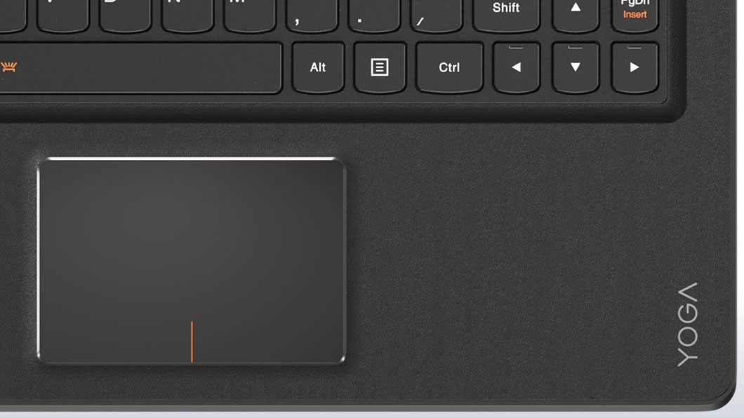 Yoga 900 (13) top view of trackpad