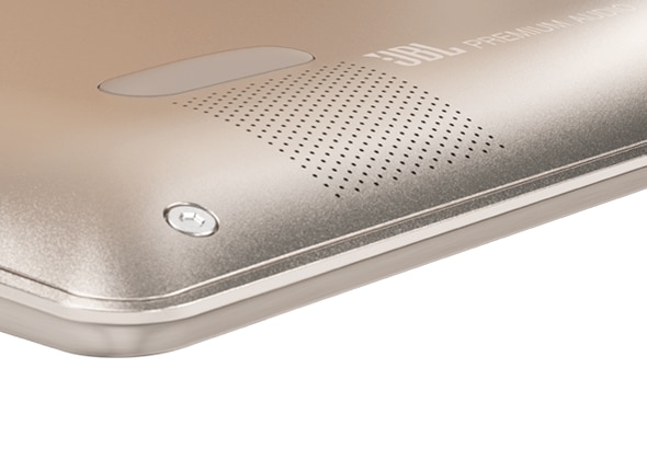 Lenovo Yoga 910 in gold, speaker detail 