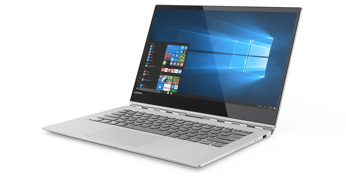 Lenovo Yoga 920 (13) in platinum, front right side view