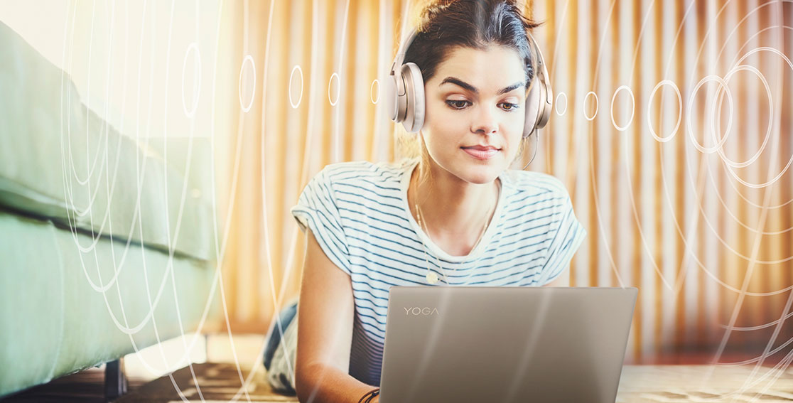 Woman listening to music on Yoga 920 (13) 