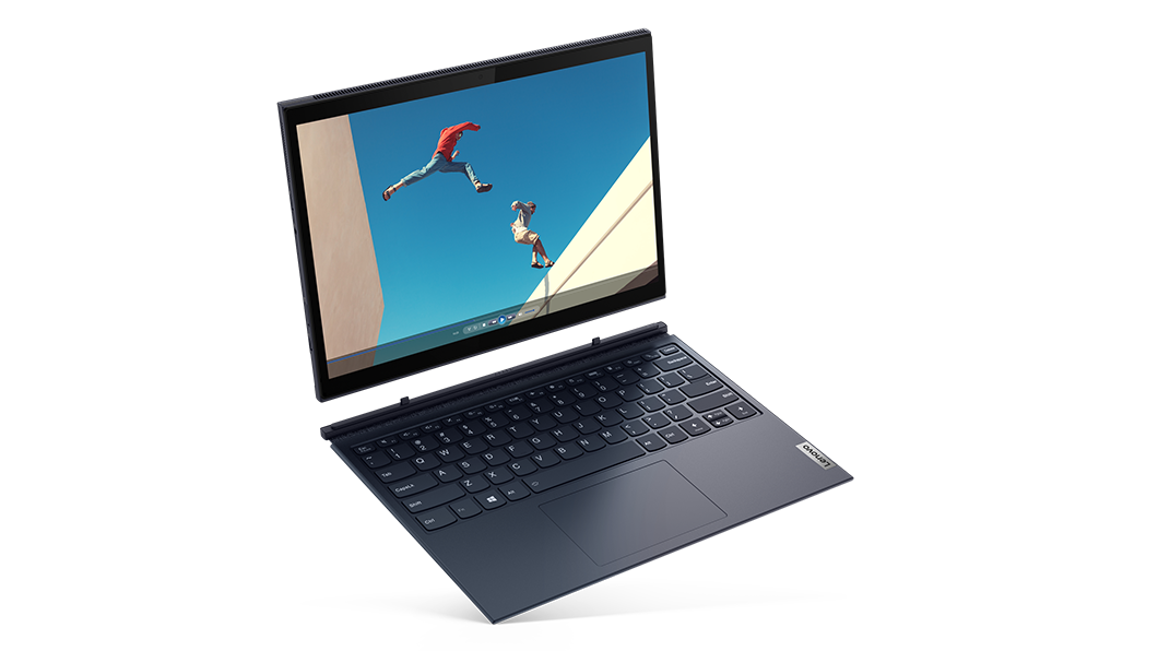 Yoga Duet 7i Gen 6 (13″ Intel) Slate Grey, Bluetooth® keyboard detached, screen on