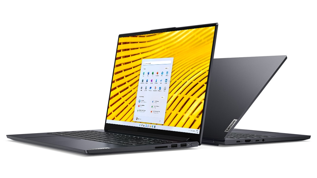 Side and rear view of two Lenovo Yoga Slim 7 (15)
