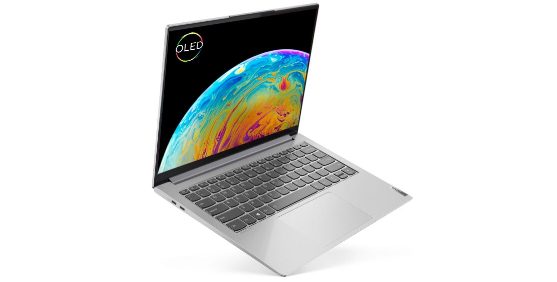 Lenovo Yoga Slim 7 Pro 14 laptop facing right