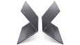 thumbnail image of Two Lenovo Yoga Slim 7i Pro 14 slate grey laptops back to back, left and right profile view