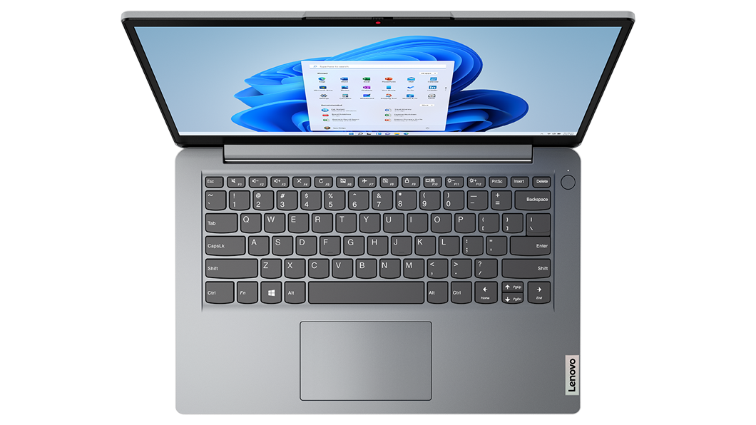 Imagen superior de la laptop IdeaPad 1i 7ma Gen (14