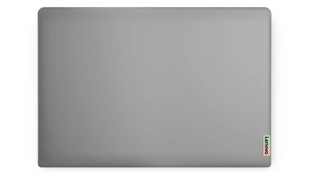IdeaPad 3i Gen 7 -kannettavan kansi ylhäältä (Arctic Grey -väritys)