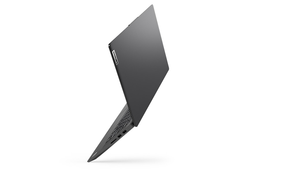 Lenovo IdeaPad 5 (14) AMD view of lid showing right side ports