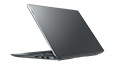 Thumbnail: IdeaPad 5 Pro Gen 6 (14” AMD) Storm Grey 3/4 right rear view, with lid partially open