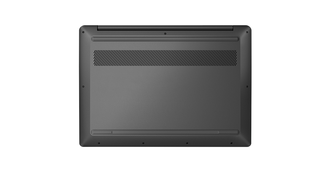 IdeaPad 5i Gaming Chromebook Gen 7 (16″ Intel) partially closed, rear facing right, view of top panel