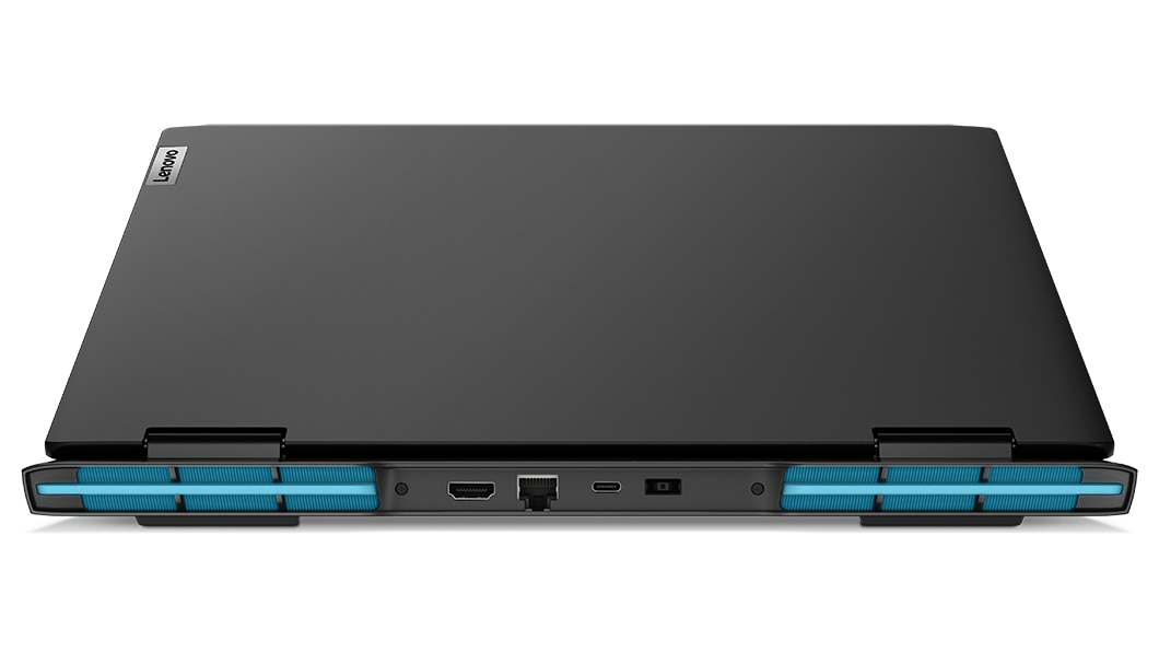 IdeaPad Gaming 3 Gen 7 back view of HDMI 2.0, RJ45, USB-C and power input ports