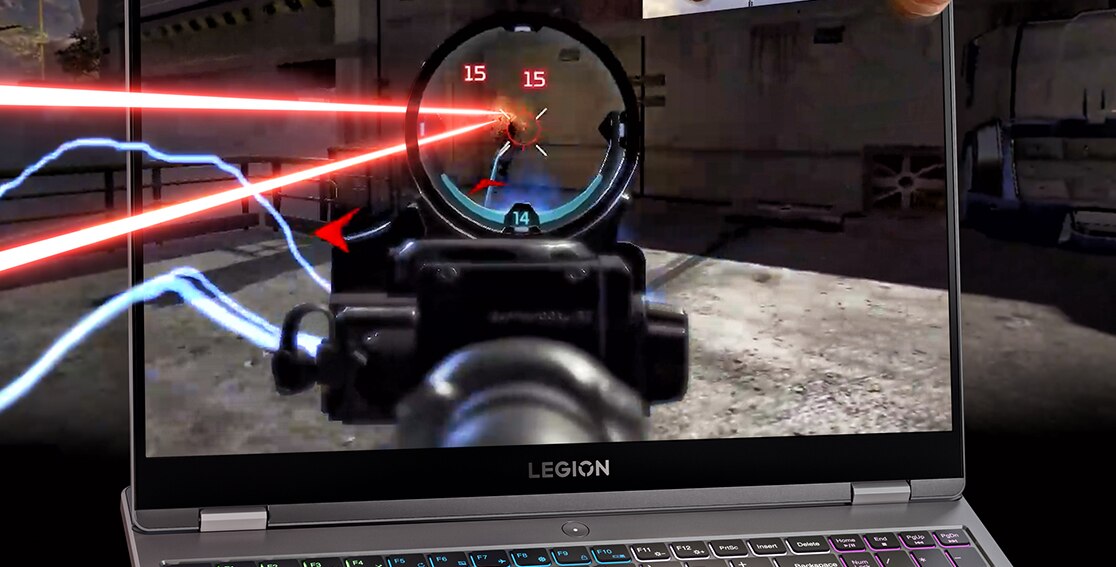 Legion 5 Gen 7 (15″ AMD) with FPS on screen