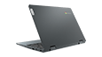 Lenovo IdeaPad Flex 3i Chromebook (11) rear angled view in blue color