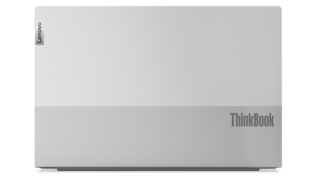 The dual-tone silver cover of the Lenovo ThinkBook 15 Gen 4 (Intel)