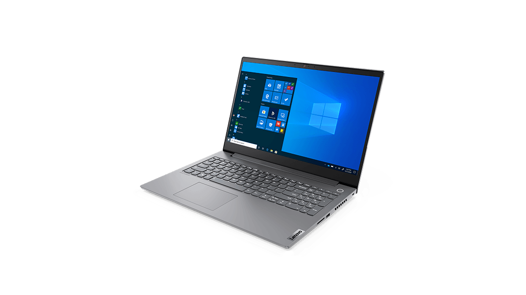 Lenovo ThinkBook 15p bärbar dator öppna 90 grader sedda snett från vänster