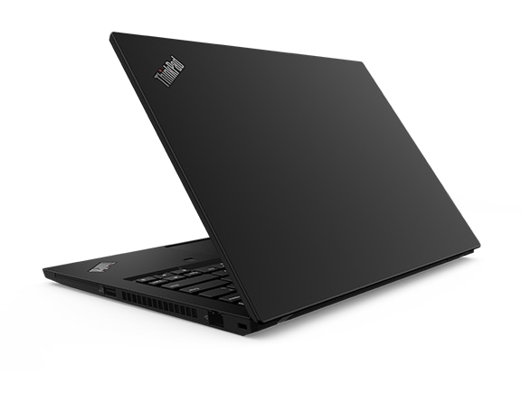 ThinkPad T14 (14″ Intel) Rear view at Left angle, Storm Grey color option