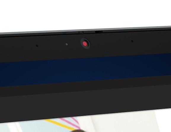 Front-facing, left-side view of ThinkPad T14 Gen 3 (14 Intel), showing 14” display’s expansive 16:10 aspect ratio