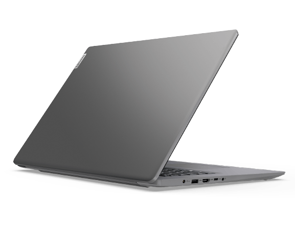Lenovo V17 Gen 2 (17” Intel) laptop, back left views