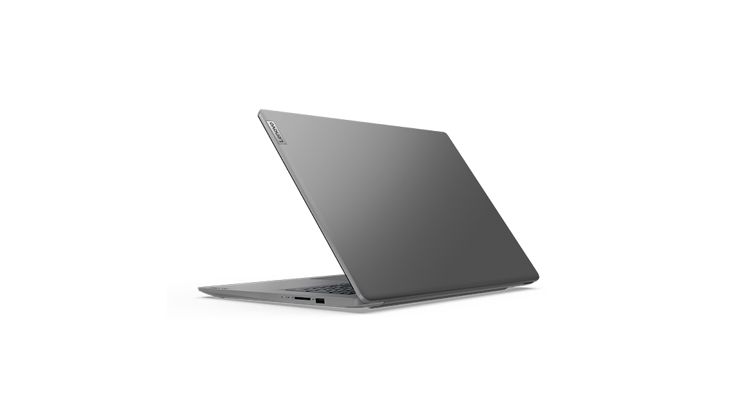 Lenovo V17 Gen 2 (17” Intel) laptop, back right view