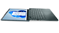 Profile view of Lenovo Yoga 6 Gen 7 convertible laptop open 180 degrees.