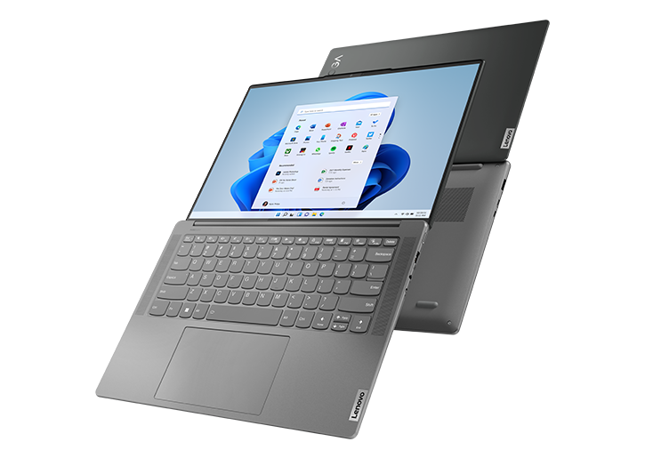 Yoga Slim 7 Pro X Gen 7 laptop open 180 degrees, showing display and keyboard