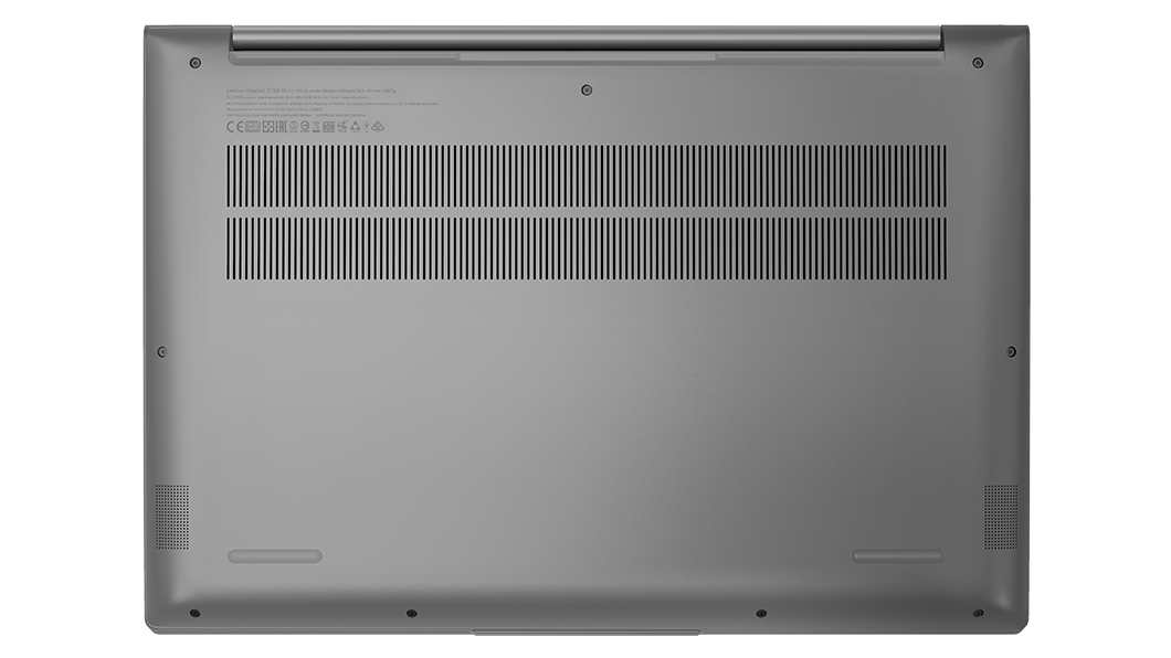 Bærbar Lenovo Yoga Slim 7i Pro Gen 7-computer, dæksel set nedefra