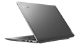 Yoga Slim 7i Pro Gen 7 laptop rear view, facing left, showing keyboard and side ports
