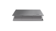 Front view of Lenovo Yoga Slim 7i (13”), opened slightly showing Yoga logo